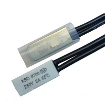 전기매트 전기 담요 열 스위치 Ksd9700 65 도 정상 폐쇄 5a250v 보호기 온도 조절기 10 pcs, 01 metal shell
