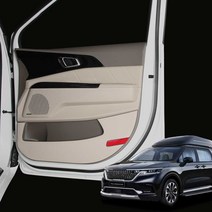 크립톤 카니발 4세대 하이리무진 가죽 도어커버 글로브박스 등받이 킥커버 차량 용품 악세사리, 16_트렁크사이드 (7인승 / 크렐 유), 블랙우드 가죽