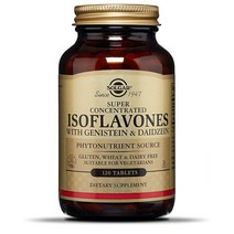 솔가 Solgar Super Concentrated Isoflavones Gluten Free 슈퍼 이소플라본 120정, 1팩