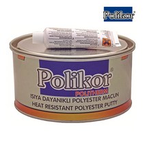POLIKOR 폴리코 내열퍼티(2kg) - 경화제포함 아연퍼티 빠데 판금 자동차보수 복원 도장 도색
