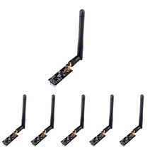 Arduino용 무선 송수신기 모듈 NRF24L01 + PA LNA 2.4G 1100M RF 6PCs, 01 Black
