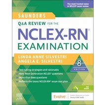 (영문도서) Saunders Q & A Review for the Nclex-Rn(r) Examination Paperback, English, 9780323672849