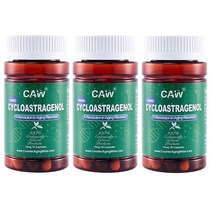 CAW 나노 싸이클로아스트라제놀 10mg 30캡슐 3통 CAW Nano Cycloastragenol