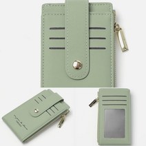 인조가죽 카드지갑(그린) 통장지갑 명합지갑 명암집