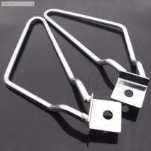 오토바이 개조 부품 사이드팩 보호대 거치대 클래식 오토바이 사이드백 브라켓 거치대 마운트, 전기 도금