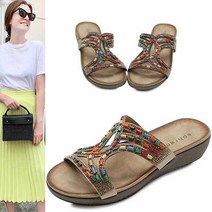 까미에뮤즈 kami et muse 칼라 비즈 글리터링 슬리퍼 KM22s152 1