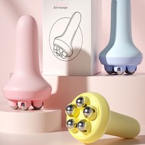 에코럭키 핸드롤러 볼마사지기 종아리 팔 다리 복부 지압 마사지볼, 핸드 볼마사지기-블루
