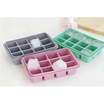 파스텔 실리콘 아이스 트레이 12구/아이스몰드/얼음틀/곤약젤리만들기/달빛스토어, 민트