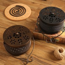 뚱뚱 선인장 모기향 걸이 거치대 / 철재 케이스 야외 캠핑 차박 소품 고리 산장 팬션 바베큐, 선인장모기향거치대, 그린