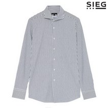 지이크 지이크 LUXE 코튼 블렌디드 스트라이프 네이비 카_라 셔츠 (PBBAH5009) (P002230667)