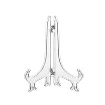 투명 플라스틱 액자 받침거치대 스탠드 소 중 대 4586EA, 쿠팡49샵 1투명액자 거치대-소