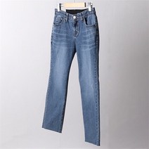 강물처럼 빅사이즈사랑해요 F142L302 블루일자컷팅코튼팬츠 MD (9647795)