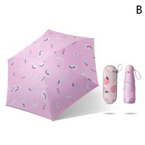 미니 파라솔 감성 캠핑 우산 휴대용 캡슐 라이트 써니 비오는 여성 안티 양산 접는 소형, b