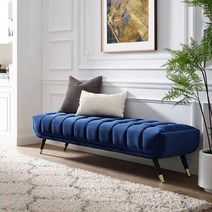 등받이없는쇼파 벤치의자 벨벳벤치, 네이비120
