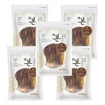 강아지사료 본 수제간식 돼지귀슬라이스 250g x 5, 색상:[색상]본상품