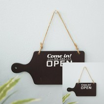 오픈 클로즈 사인보드 사인물 원목간판