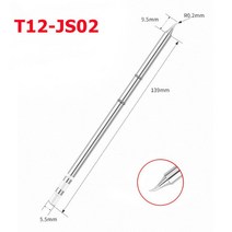 전기 인두 납 흡입기 T12 납땜 팁 T12-JL02 J02 JS02 Hakko fx951 DIY 스테이션 키트 용, CHINA, T12-JS02