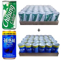 칠성사이다 190ml(30캔) + 레쓰비 마일드커피(업소용) 175ml(30캔) 60캔