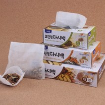 뽑아쓰는 육수 국물 내기 팩 다시백 멸치 티백 한약 우리기 약재 다리기 봉지 입욕제 방향제 주머니 차 거름망 조리 다시망 차잎 티 끓이기 요리용 리필 봉투, 사이즈, 소