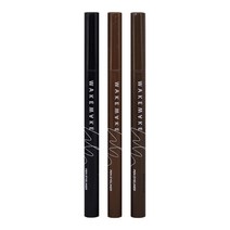 웨이크메이크 철벽 펜 아이라이너 0.5g 2개 세트 -01블랙, 다크브라운