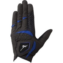 MIZUNO(미즈노) 골프 글로브, 24cm, 블랙×블루