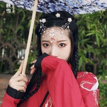명품 비녀 은 옥 나무 칠보 전통 한복 나비 머리