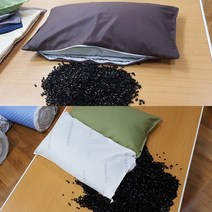 연질 빨대베개 - 바이오칩베개 (병원침대커버용), 밤색