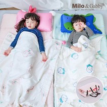 밀로앤개비 분리형 모달 사계절 어린이집 낮잠이불 미니베개 세트, 리틀캐리커처 딜런/미니 낸시1마이크로미니1