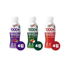 요플레 닥터캡슐1000배 프로바이오틱스 베리믹스 사과 플레인 유산균음료 130ml x 4, 플레인 130ml x 4