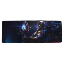 롤 LOL 디자인 마우스 패드 79종 시리즈 리그 오브 레전드 장패드 3mm 두께, 900x400mm + 3mm개, 진한 회색 신 짜오