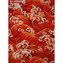 캔버스원단 옥스포드원단 패브릭원단 100% 코 튼 청동 일본 스타일 잉어 사쿠라 나비 크레인 꽃 직물 diy, 02 2_03 150X140CM  1.5m