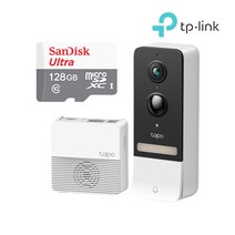 티피링크 Tapo D230S1+128GB SD카드 무선 도어벨 현관문 CCTV 홈캠 세트