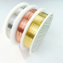 헤세드 와이어 동선 악세사리 부자재 재료, 3사이즈전부, 골드