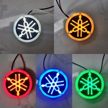 야마하 LED 로고 램프 엠블럼 튜닝 라이트 장식 YAMAHA TMAX XMAX NMAX, 그린