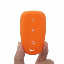 스마트키스마트키xinyuexin 실리콘 car key cover fob case for chevrolet cruze spark onix volt aveo sonic smart, 주황색