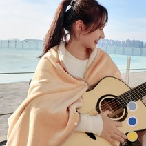 극세사 망토담요 똑딱이담요 양면 캠핑 차박 학생 차량 무릎 어깨 담요 대형 150x100