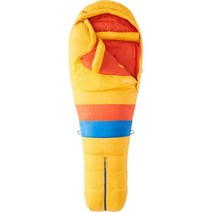마모트 Marmot 네버 서머 침낭 - 남성용, Solar/Red Sun, Reg/Dual Zip
