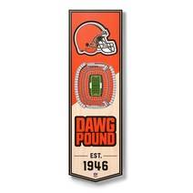 YouTheFan NFL 시카고 베어스 3D 스타디움 6x19 배너 - 솔저 필드, Cleveland Browns