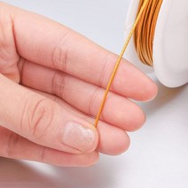 1 롤/로트 0.31.0mm 저항하는 강한 라인 스테인레스 스틸 와이어 타이거 테일 비딩 보석 만들기 찾기, 0.7mm, Gold Steel Wire
