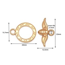 용접 용품 스테인레스 스틸 공예 토글 걸쇠 T 바 커넥터 트위스트 팔찌 목걸이 Diy 쥬얼리 제작 용 4 세트, 16 Style 17