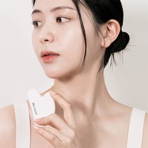 2p 벨로즈 국산 세라믹 괄사 마사지 도구, 1개, 화이트