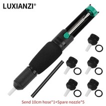 납 흡입기 제거기 luxianzi 강력한 흡입 주석 디솔더링 펌프 플라스틱 진공 총 디솔더 펜 용접 솔더 핸드 툴 추가 노즐, lxz918012-5