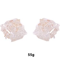 키캡 포인트 미드나잇 기계식 레트로 키보드 무선 워터 킹 선형 핀 클리어 바디, 없음, 없음, 16.55g - 110PCS