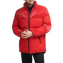 DKNY 남성용 퀼트 워킹 패션 퍼퍼 브라운 콤보 Medium