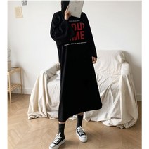 타임 박스 오버핏 롱원피스
