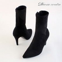 지즈 스웨이드 리테인 삭스 부츠 8cm