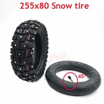 전기바이크 미끄럼방지 스노우 10x3 인치 오프로드 내부 외부 타이어 255x80 전동 스쿠터 겨울 Speedual Grace 10 Zero 10X Kugoo M4 Pro, [03] tube and tyre