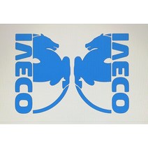 iveco 호환 트럭 악세서리 소품 스티커용 비닐 창 운전실 대형 앰프29x20cm, 초록