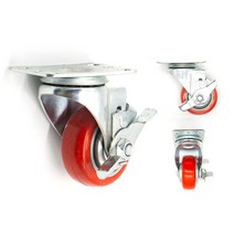 셀비트 경량 캐스터 바퀴 3인치 우레탄 회전브레이크형