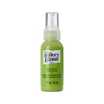 Plaid 갤러리 스테인 글라스 펜 2oz 색상선택 글라스 데코 스테인글라스 물감, 12 Lime Green